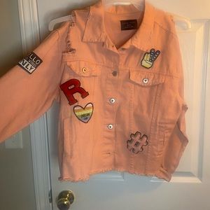 Light pink jean jacket
